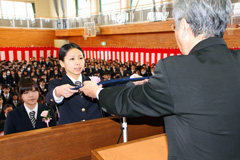 尾上総合高校の卒業式